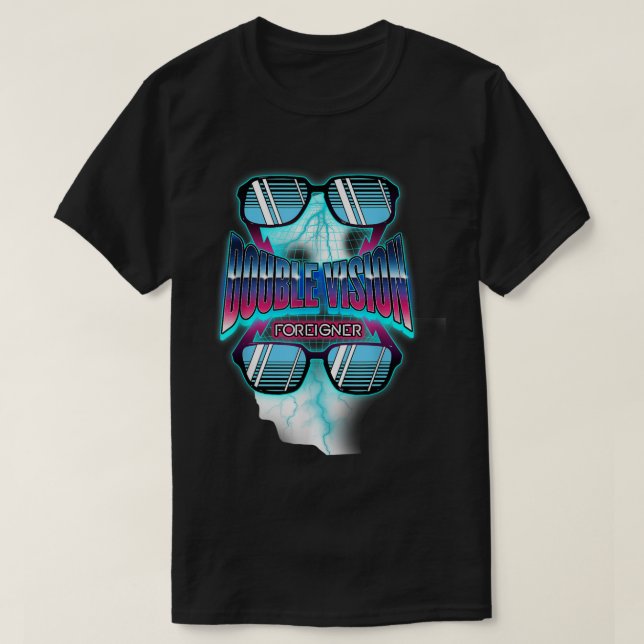 Camiseta Foreigner Official Double Vision  (Diseño del anverso)