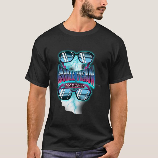 Camiseta Foreigner Official Double Vision (Anverso)
