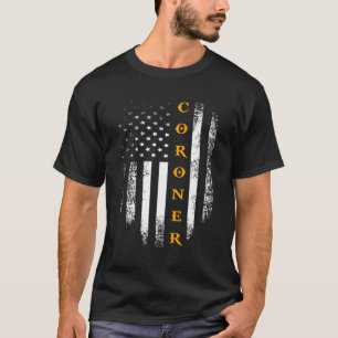 Camiseta Forense Con Bandera Estadounidense Para La Policía