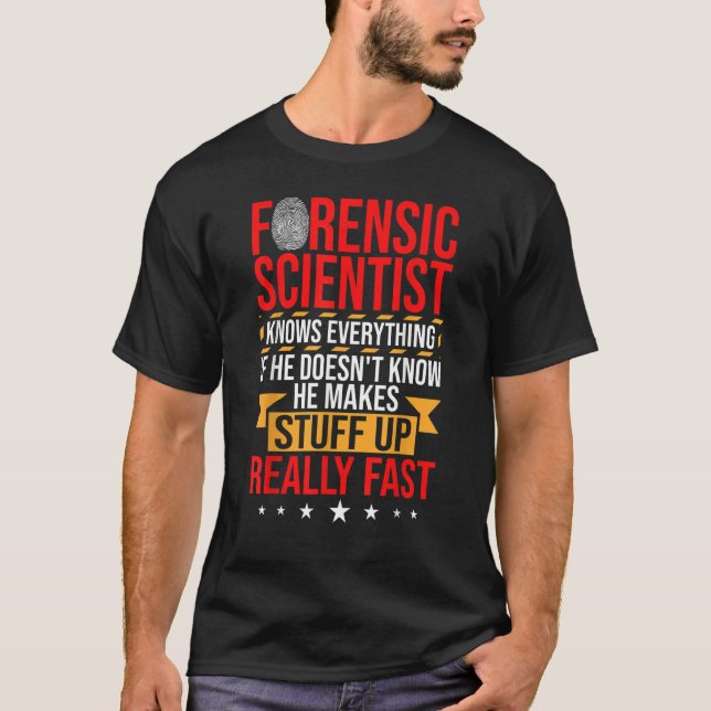 Camiseta Forensic Psychology Forensic Detective Forensic Sc (Anverso)