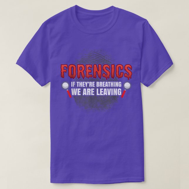 Camiseta Forensic Science Funny Crime Scene Evidence DNA Cr (Diseño del anverso)