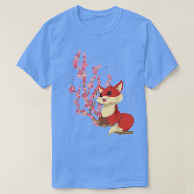Camiseta Forest Animal Lover Sakura Cherry Blossom Wildlife (Diseño del anverso)