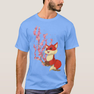 Camiseta Forest Animal Lover Sakura Cherry Blossom Wildlife