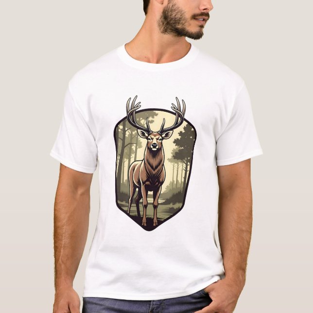 Camiseta Forest Anthem Stag Crest (Anverso)