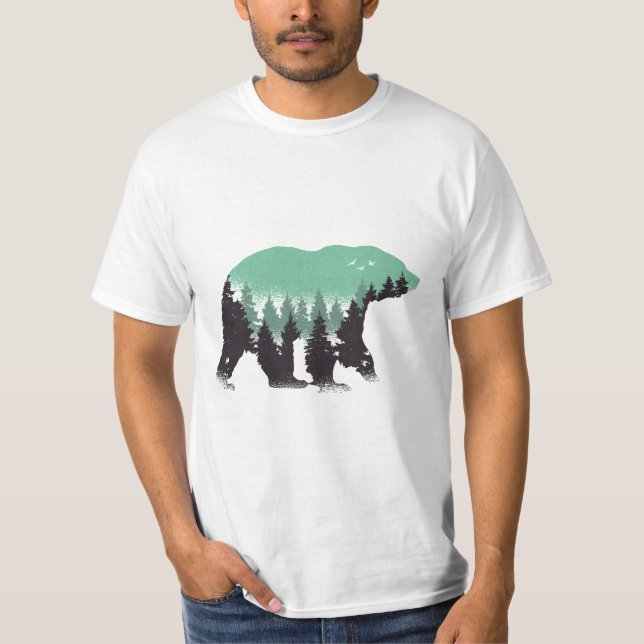 Camiseta Forest Green del oso (Anverso)