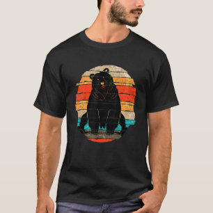 Camiseta Forest Grizzly Bear Wildlife Nature Animal Retro