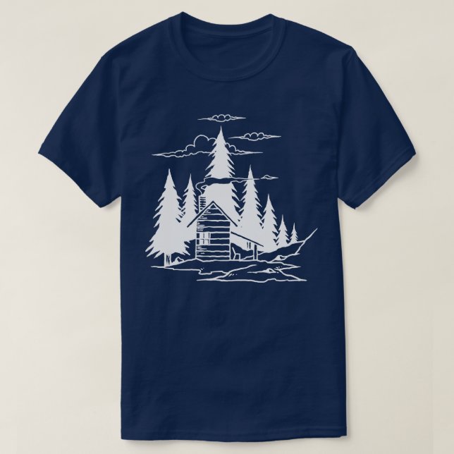 Camiseta Forest Hut (Diseño del anverso)