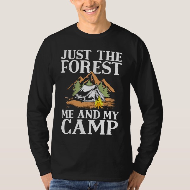Camiseta Forest Me And My Camp Travel Hiking Camper Camping (Anverso)