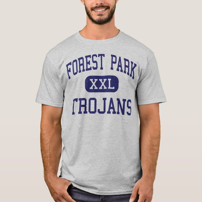 Camiseta Forest Park - TROJAN - alto - Beaumont Tejas (Anverso)
