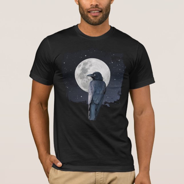 Camiseta Forest Raven Cold Moon (Anverso)