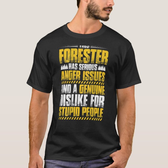 Camiseta Forestal de problemas de ira (Anverso)