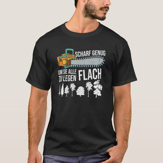 Camiseta Forestales Forestales Chainsaw Wood (Anverso)