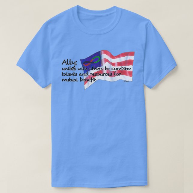 Camiseta Forever African  Forever American  Ally  (Diseño del anverso)