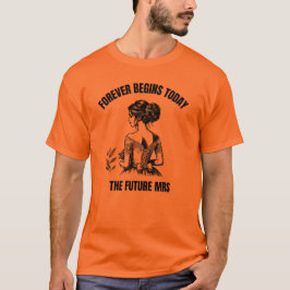 Camiseta Forever Begins Today Novia SVG - La futura Sra