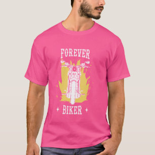 Camiseta Forever Biker Motorcycle Bike Rider retro