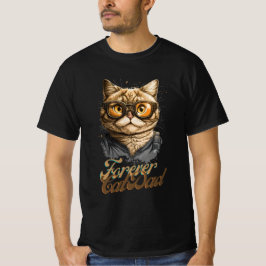 Camiseta Forever Cat Dad