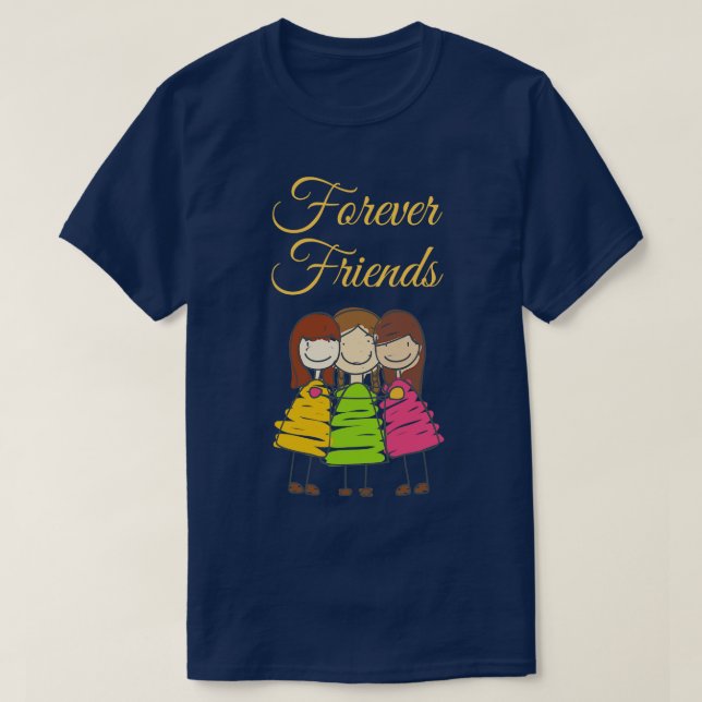 Camiseta Forever Friends (Diseño del anverso)