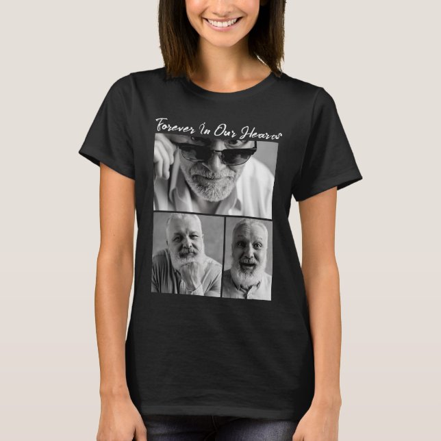 Camiseta Forever in our Hearts Dad Grandpa Memorial (Anverso)