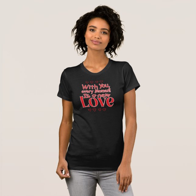 Camiseta Forever New Love Romantic Quote  (Anverso completo)