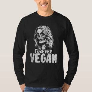 Camiseta Forever Vegan Guay Sugar Skull Novedad vegetariana