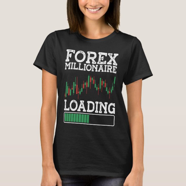 Camiseta Forex Millionaire Cargando BACKPRINT Forex (Anverso)