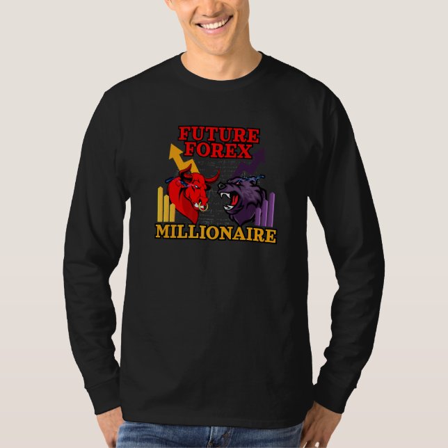 Camiseta Forex Millionaire Inspired Bull Vs Relacionado Con (Anverso)