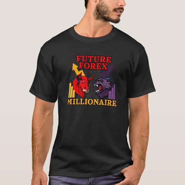 Camiseta Forex Millionaire Inspired Bull Vs Relacionado Con (Anverso)