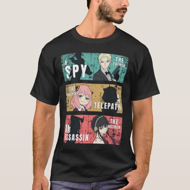 Camiseta Forger Family Anime Pop Art (Anverso)