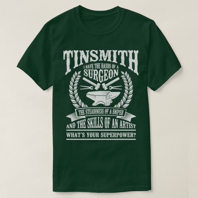 Camiseta Forging Metalwork Blackmyth Blacksmith Tinsmith (Diseño del anverso)