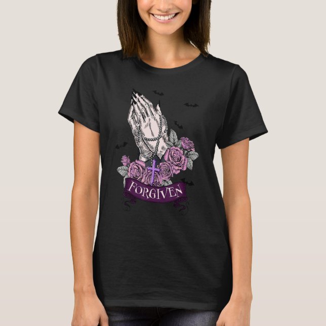 Camiseta Forgiven Christian Inspirational Halloween Costume (Anverso)
