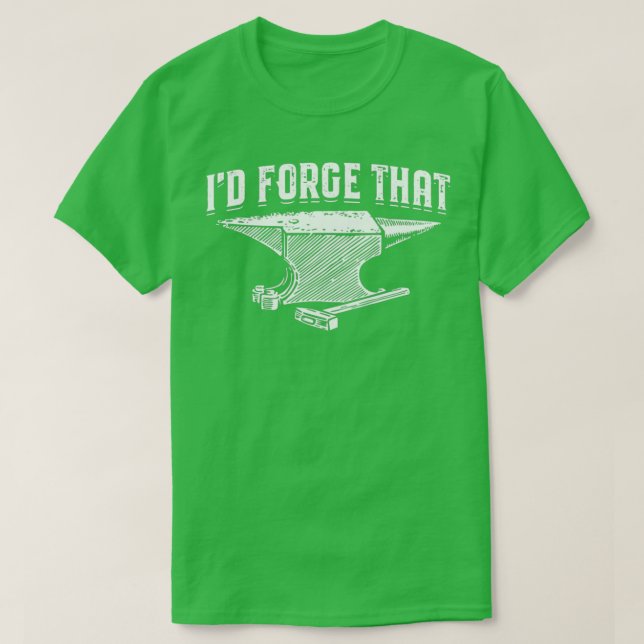 Camiseta Forjando herrería Anvil Forge (Diseño del anverso)
