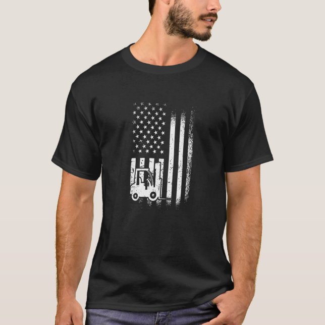 Camiseta Fork Truck Driver American Forklift Operator (Anverso)