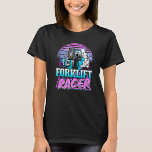 Camiseta Forklif retro vintage de onda retroonda del elevad