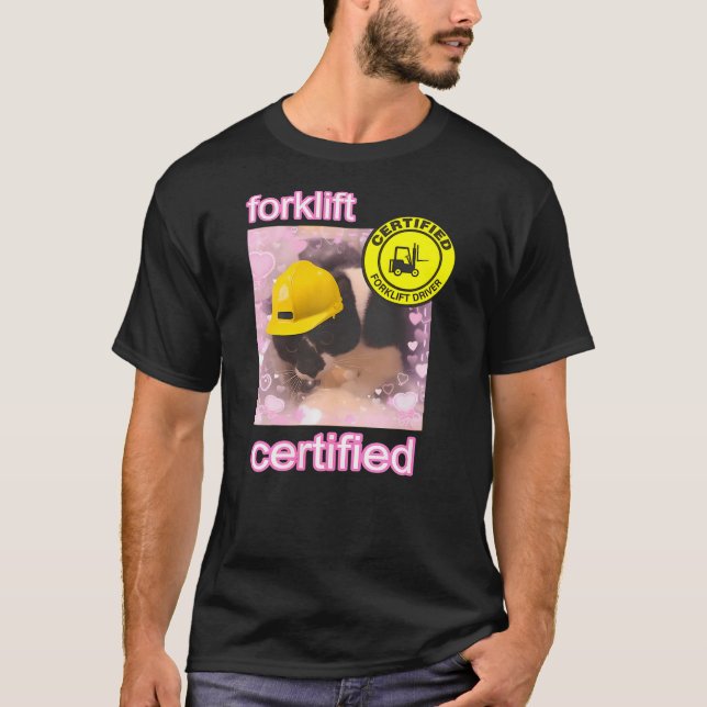 Camiseta Forklift Certified cat (Anverso)