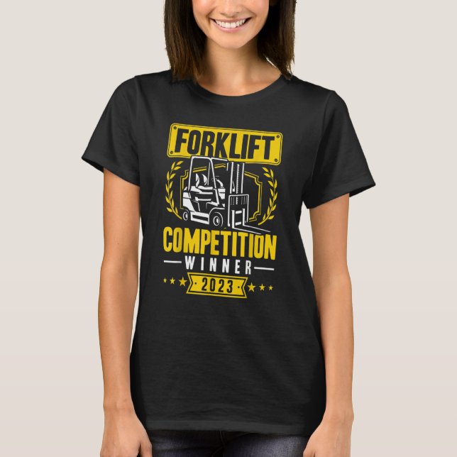 Camiseta Forklift Competition Winner 2023 Certified Forklif (Anverso)