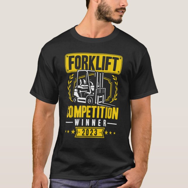 Camiseta Forklift Competition Winner 2023 Certified Forklif (Anverso)
