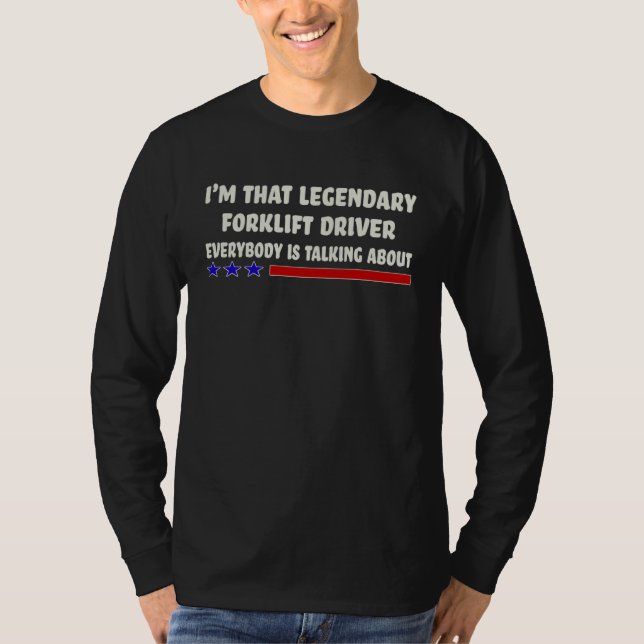 Camiseta Forklift Driver Job Title Employee (Anverso)