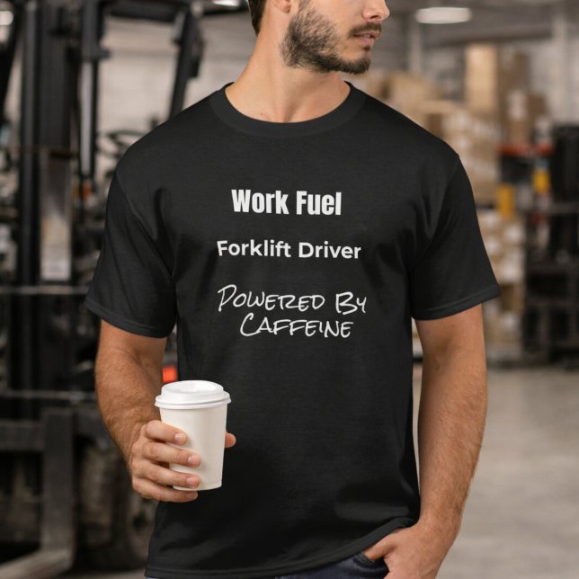 Camiseta Forklift Driver Powered by Caffeine T-Shirt Gift (Subido por el creador)