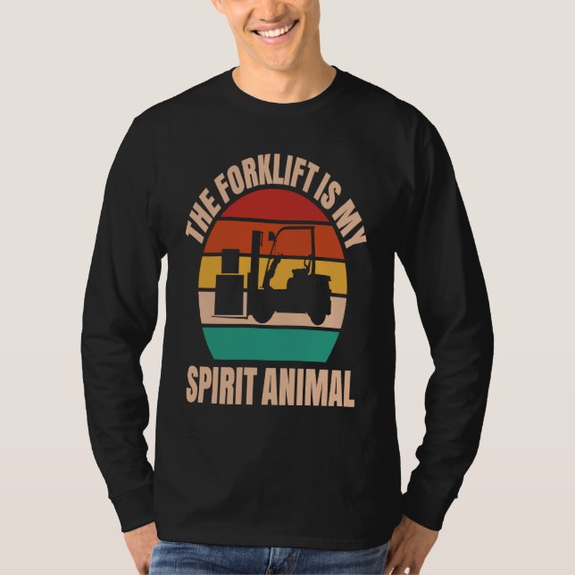 Camiseta Forklift Driver Spirit Animal Forklift Operator (Anverso)