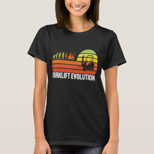 Camiseta Forklift Evolution Funny Forklift Operator Fork Re