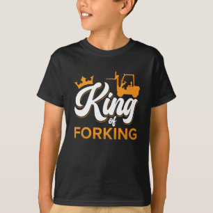 Camiseta Forklift Operator King Of Forking Driver Worker