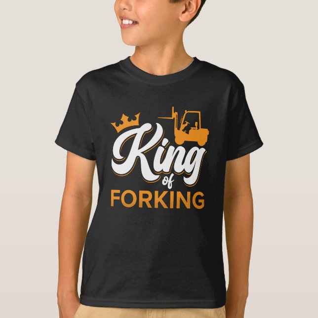 Camiseta Forklift Operator King Of Forking Driver Worker (Anverso)