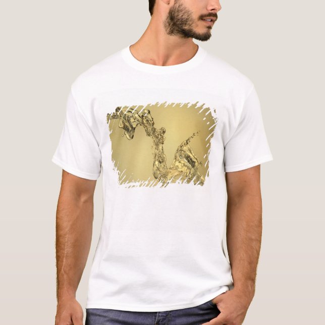Camiseta Forma abstracta formada salpicando el agua (Anverso)