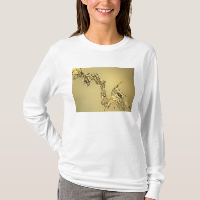 Camiseta Forma abstracta formada salpicando el agua (Anverso)