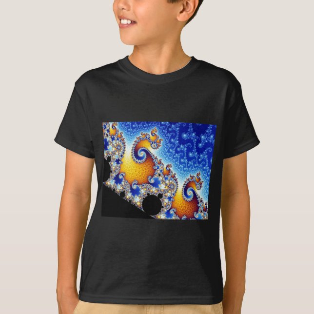 Camiseta Forma bidimensional determinada del fractal de (Anverso)