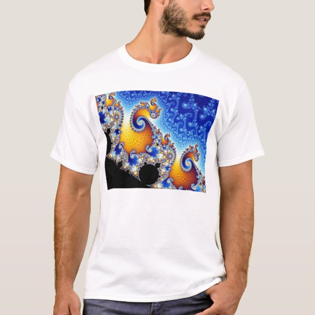 Camiseta Forma bidimensional determinada del fractal de (Anverso)