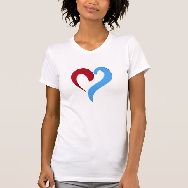 Camiseta Forma cardíaca (Anverso)