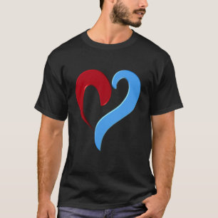 Camiseta Forma cardíaca