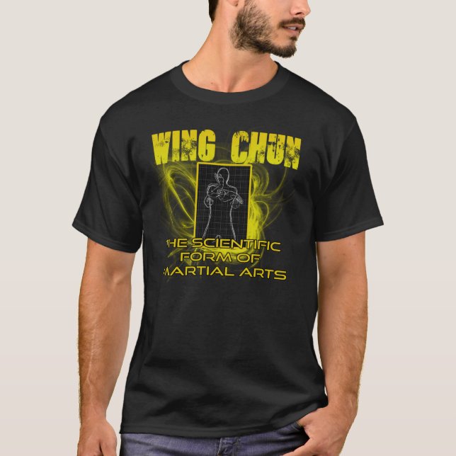 Camiseta Forma científica de Chun del ala amarilla de artes (Anverso)
