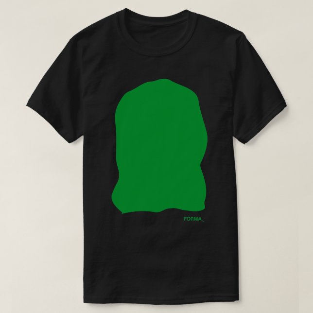 Camiseta Forma de arco verde (Diseño del anverso)